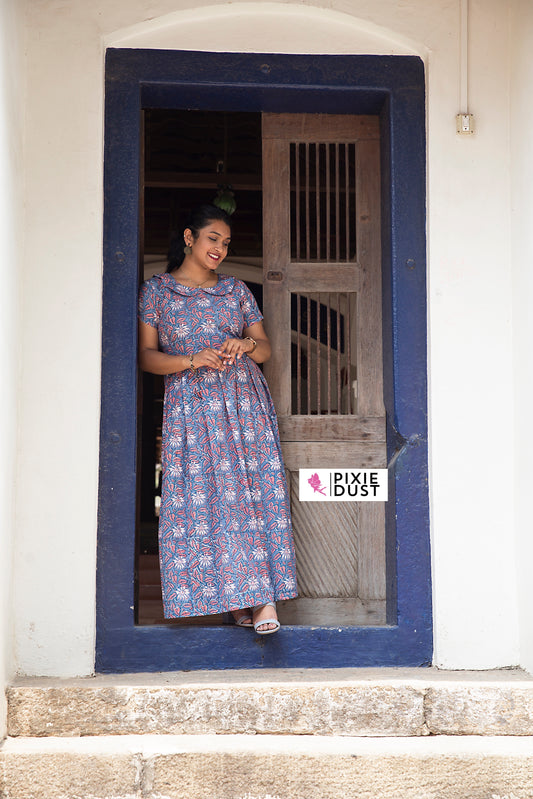 Midnight Blue Peter Pan Collar Dress